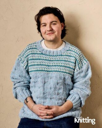 Textured Yoke Jumper