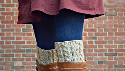 Simple Cable Rib Boot Cuffs