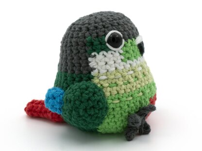 Amigurumi Green-Cheek Conure Parrot