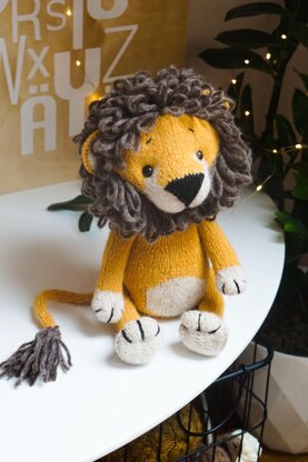 Knitting Lion Toy Pattern