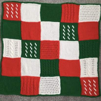 Christmas Colours throw