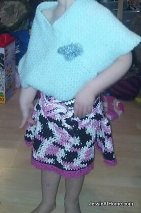 Amelia ~ a wrap top skirt crochet pattern