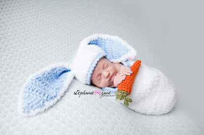 Baby Bunny Hat and Cocoon For Boys