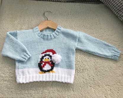 P29 One Christmas Penguin Jumper