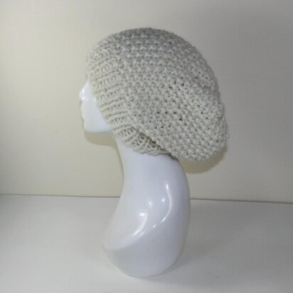 Super Chunky Moss Stitch Slouch Hat