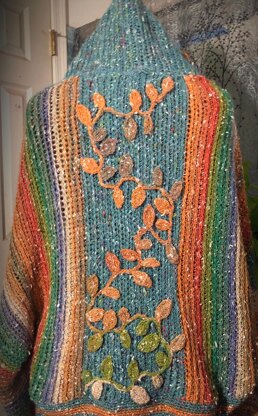 Autumn Leaves Hooded Shrug