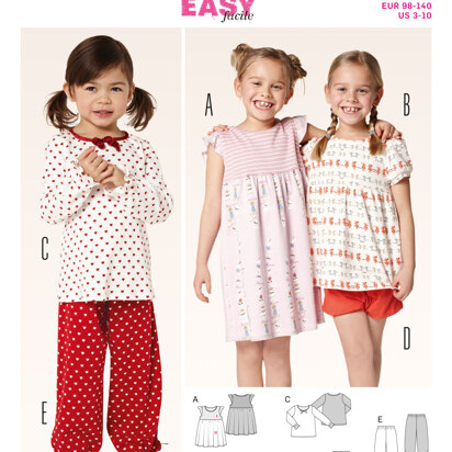 Burda Style B9432 Girls Pyjama Sewing Pattern