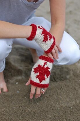 Canadian Fingerless Gloves