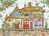 Bothy Threads Cat Cottage Cross Stitch Kit - 36 x 27cm