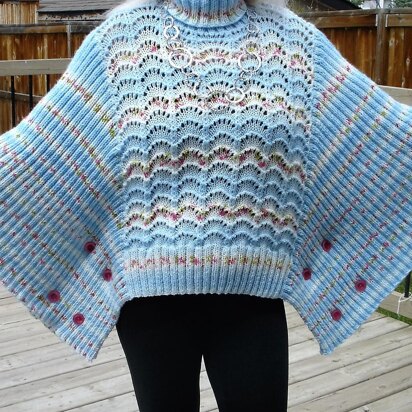 Blue Skies Poncho