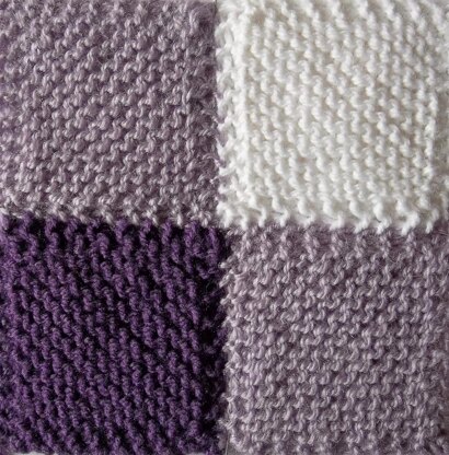 Blanket Square Diagonal Garter Stitch