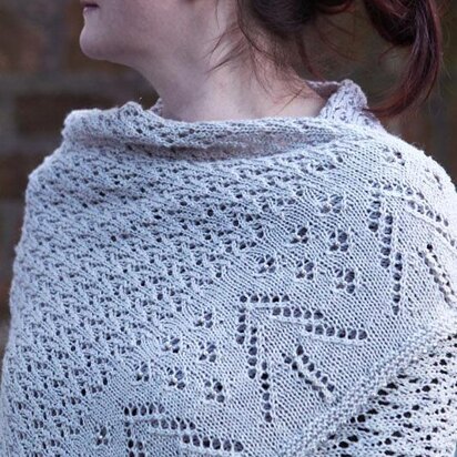 Winter Snow Shawl