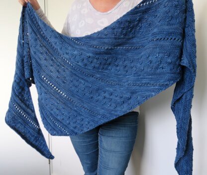 Sample Knit for Mighty Oak Shawl