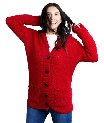 Lazy Day Chic Sweater in Red Heart Chic Sheep - LW5906 - Downloadable PDF