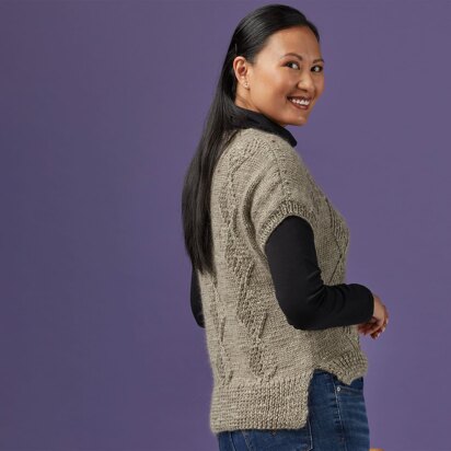 1262 - Mojave  -  Slipover Knitting Pattern for Women in Valley Yarns Hardwick by Valley Yarns - knitting pattern