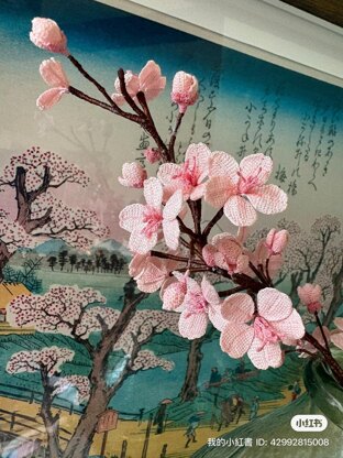 Cherry blossom branch