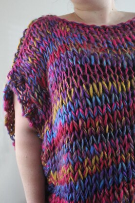 Knitted Rainbow Top