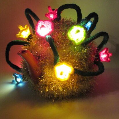 Christmas Tinsel and Fairy Lights Tea Cosy