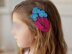 Crochet Mini Fowers Hair Clip Pdf + Video Tutorials