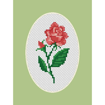 Luca-S Rose  Cross Stitch Kit - 5cm x 9cm