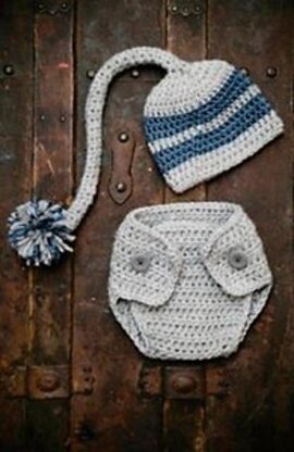 Pixie Hat & Diaper Cover set