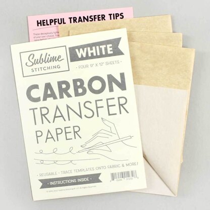 Sublime Stitching Carbon Transfer Paper - White