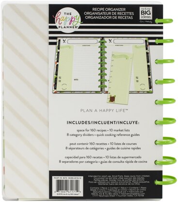 The Happy Planner Undated Medium Planner 7.75"X9.75" - Recipe