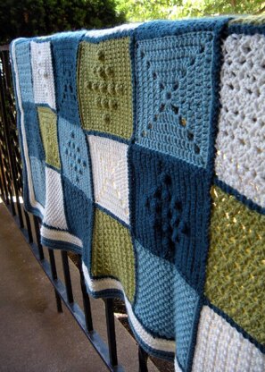 Stitch Pattern Sampler Blanket