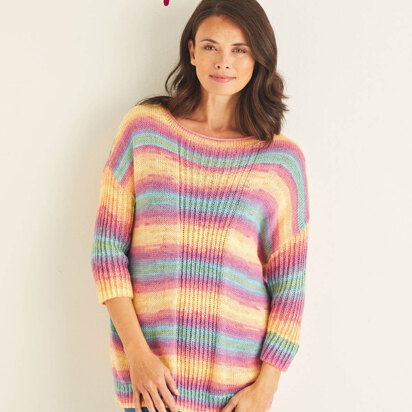 Ladies Sweater in Hayfield Spirit DK - 10104 - Leaflet