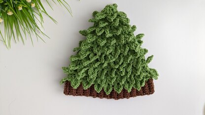 Christmas Tree Baby Hat crochet pattern
