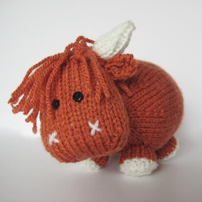 Mac the Highland Bull - knitting pattern