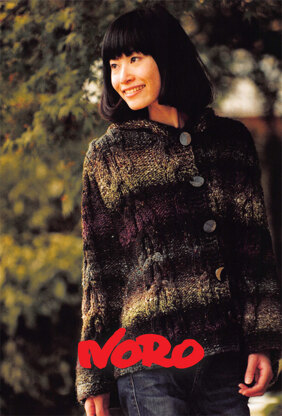 Hooded Jacket in Noro Kogarashi - Y894 - Downloadable PDF