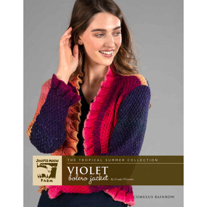 Juniper Moon Farm J127-02 Violet Bolero Jacket PDF