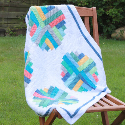 Portholes Log Cabin Blanket