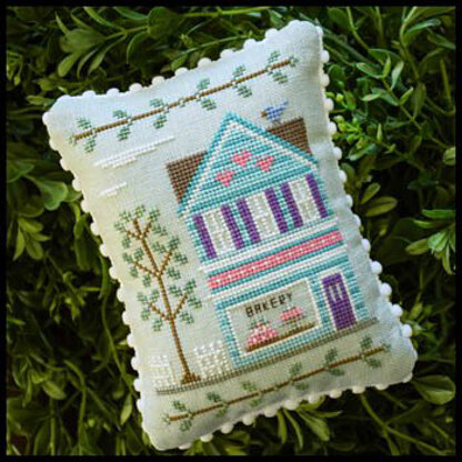 Country Cottage Needleworks Main Street Baker Cross Stitch Chart - Leaflet