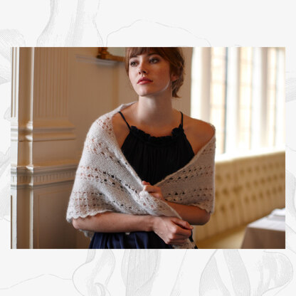 Amelia Shawl - Crochet Pattern For Women in Willow & Lark Plume