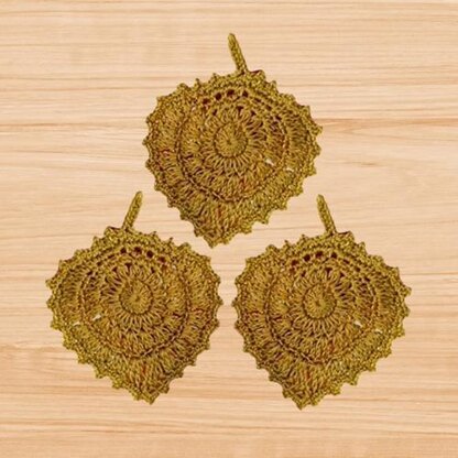Crochet Leaf Coaster