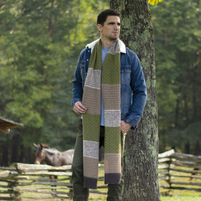 Men's Scarf Shelter in Universal Yarn Deluxe Worsted -  Downloadable PDF