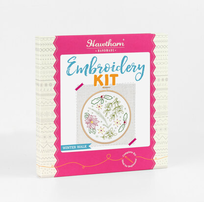 Hawthorn Handmade Winter Walk Contemporary Embroidery Kit - 16cm