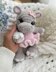 Plush hippo toy