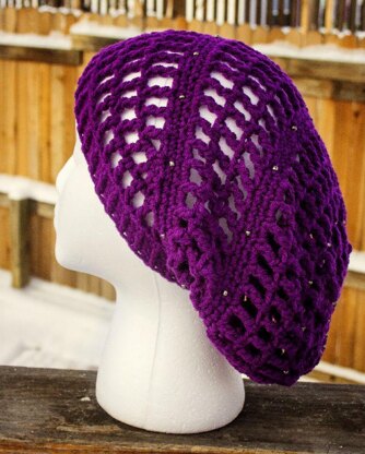 Beaded Slouchy Beanie