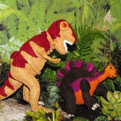 Tony the Tyrannosaurus Rex toy knitting pattern