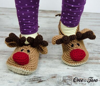 Reindeer Booties for Child