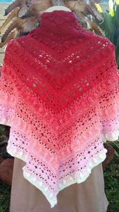 Crimson Crush Shawl