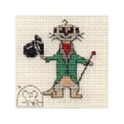 Mouseloft Stitchlets - Aristo-kat Cross Stitch Kit - 64mm