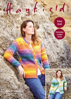 Cardigans in Hayfield Spirit Chunky - 8248 - Downloadable PDF