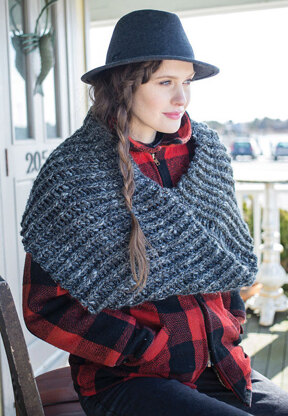 Bantry Cowl in Berroco Inca Tweed - Downloadable PDF