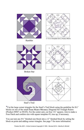 Marti Michell Set A Perfect Patchwork Quilting Template