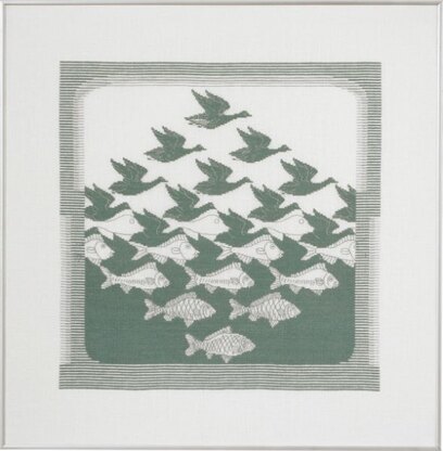 Permin Bird & Fish Cross Stitch Kit - 57x55cm