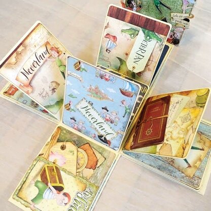 Ciao Bella Double-Sided Paper Pack 90lb 6"X6" 24/Pkg - Neverland, 12 Designs/2 Each